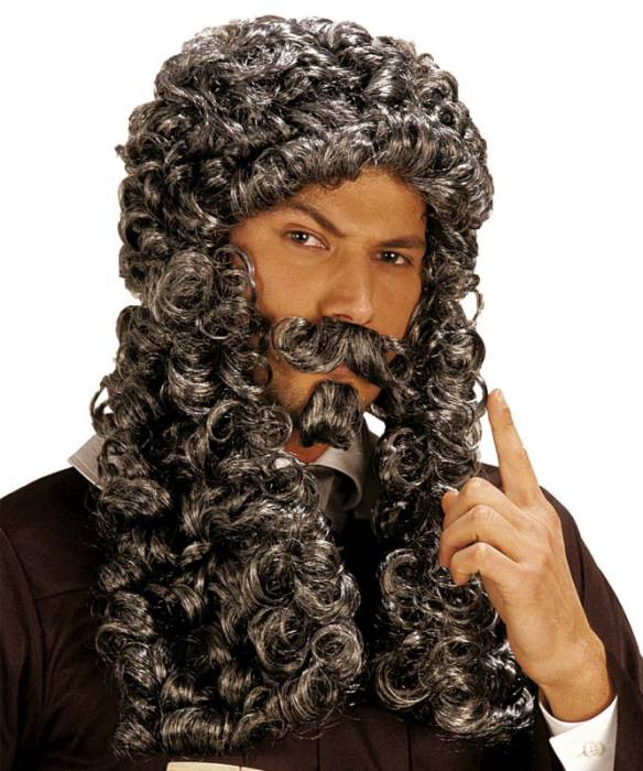 Perruque Louis XIV gris M3 S011833