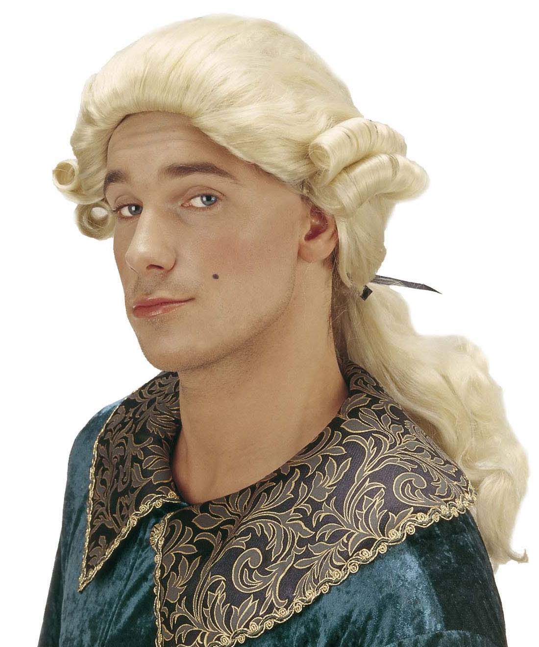 Perruque Marquis blond Alphonse S018455