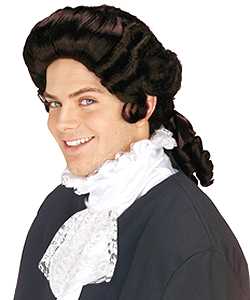 Perruque Marquis brun