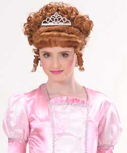 Perruque Princesse Enfant ch�tain
