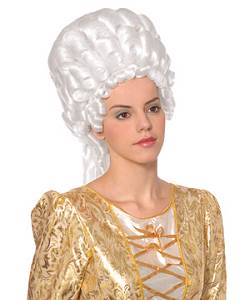 Perruque Marie Antoinette blanche M1