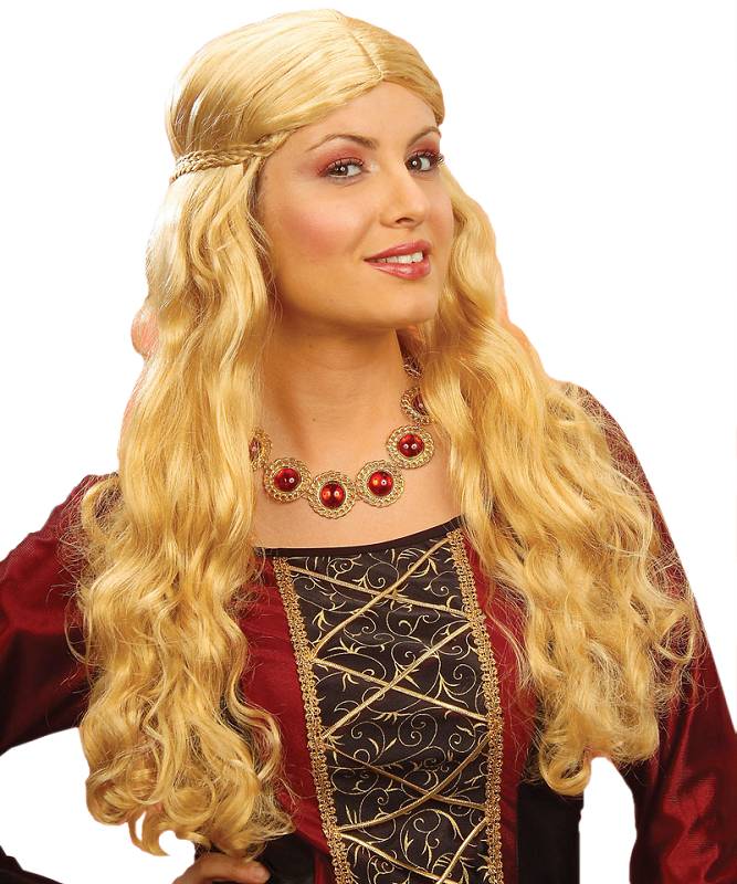 Perruque M�di�vale Blonde M1