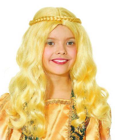 Perruque M�di�vale Enfant Blonde M2