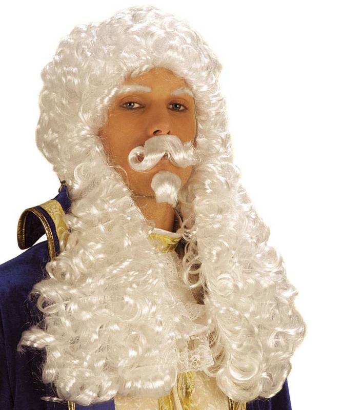 Perruque Louis XIV blanc