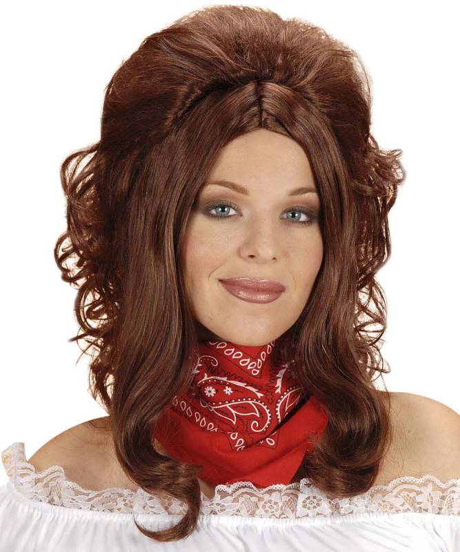 Perruque Country brune