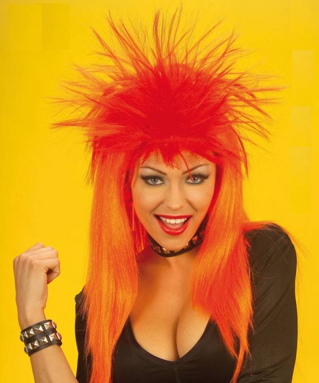 Perruque Punk orange