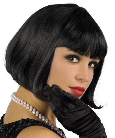 Perruque Cabaret Carr� Noir M1