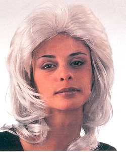 Perruque Fergie grise