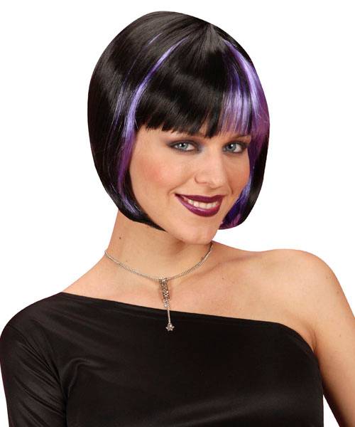 Perruque Bicolore-Zo� Violette