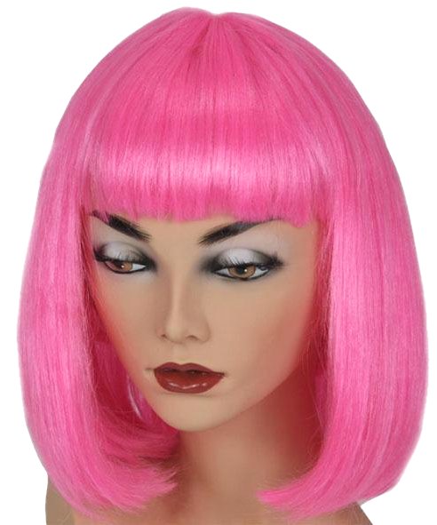 Perruque Carr� Rose