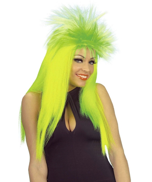 Perruque Punk verte