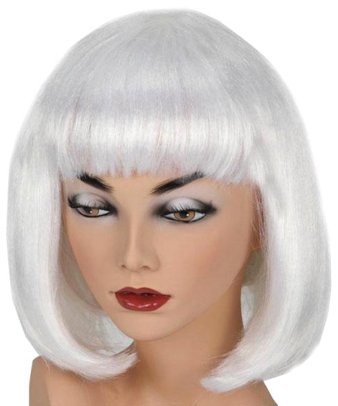 Perruque Carr� Blanc