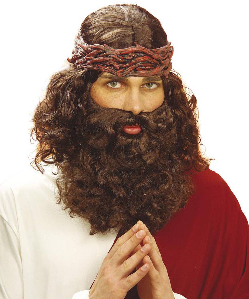 Perruque Jesus brun
