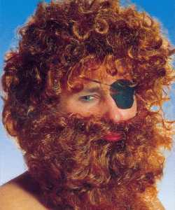 Perruque Barbe Rousse