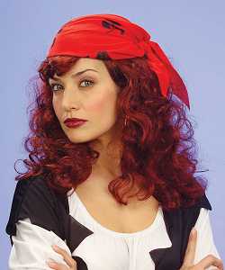 Perruque Pirate Bonny auburn
