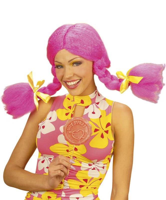 Perruque Dolly 2 rose