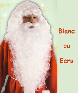 Perruque P�re No�l extra long avec barbe