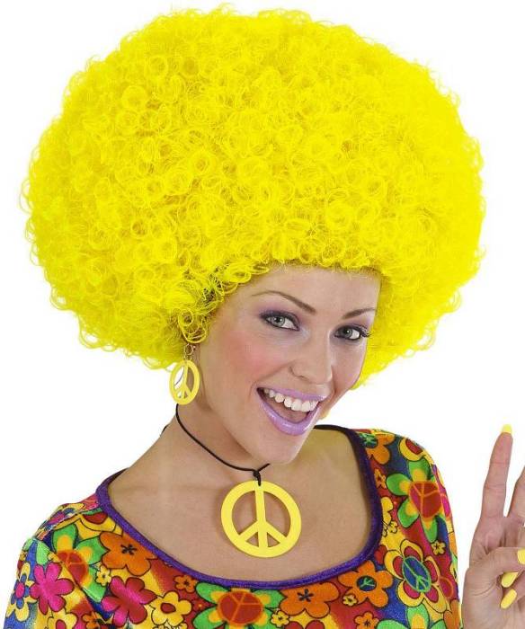 Perruque Jimmy neon jaune