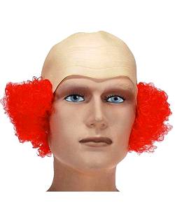 Perruque Clown AD3 rouge S013041