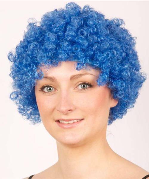 Perruque Boucl�e bleue 1