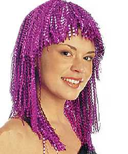 Perruque Metallic violette S019806