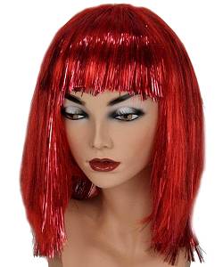 Perruque Disco Rouge Mod 2 S01522