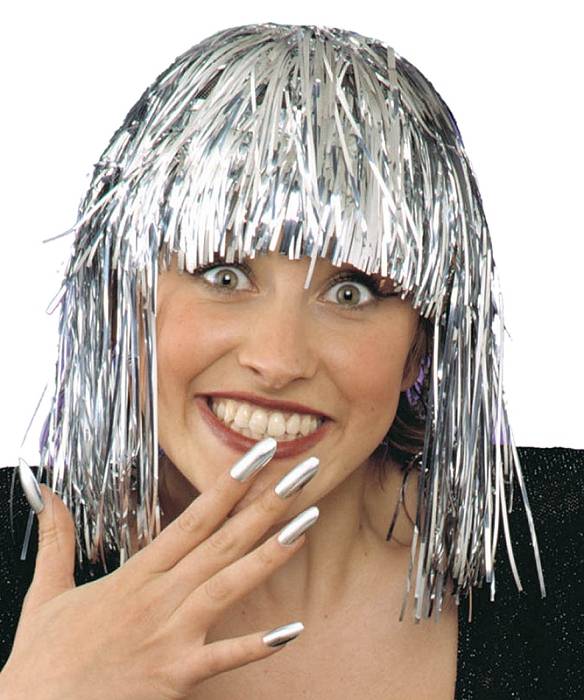 Perruque Disco argent