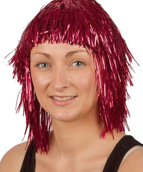 Perruque Disco Rouge Mod 3