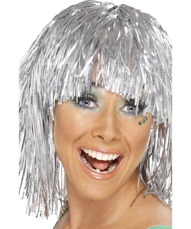 Perruque Disco Argent Mod 5