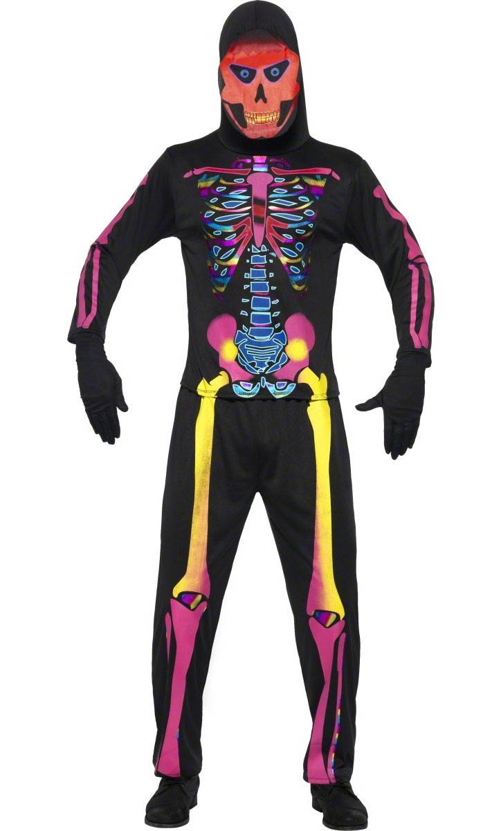 Costume Halloween : Squelette N�on H1