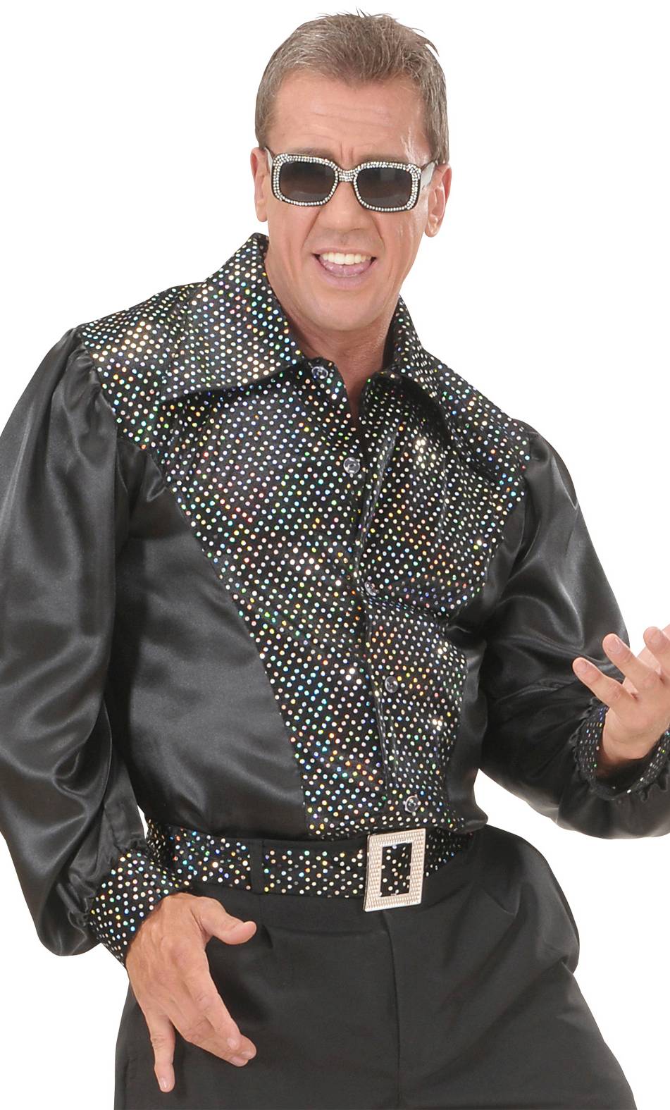 Tenue Hawaïenne Homme 2 Pièces - Chemise Et Short Boutonnés Style Années 80-90 Pour Plage, Fête Disco Ou Déguisement - 3