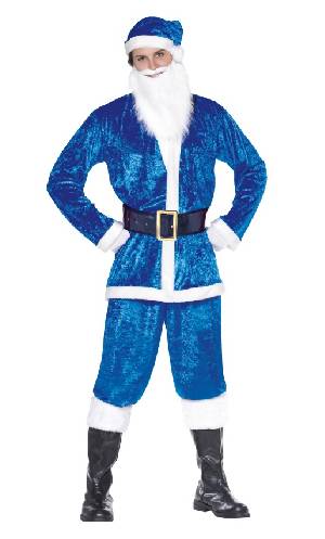 Costume P�re No�l bleu