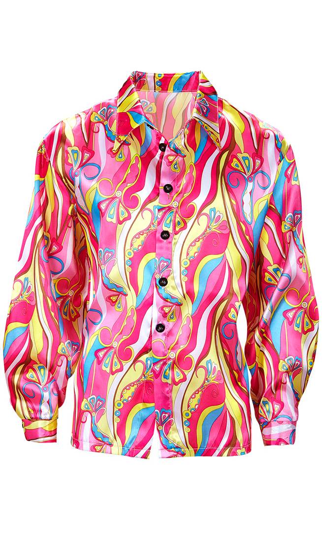 Chemise de Hippie 70s Rose