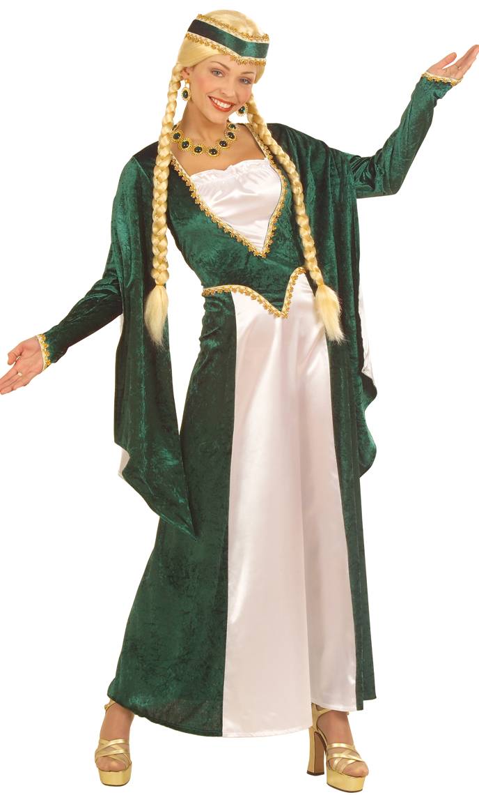 Robe Renaissance Aude verte