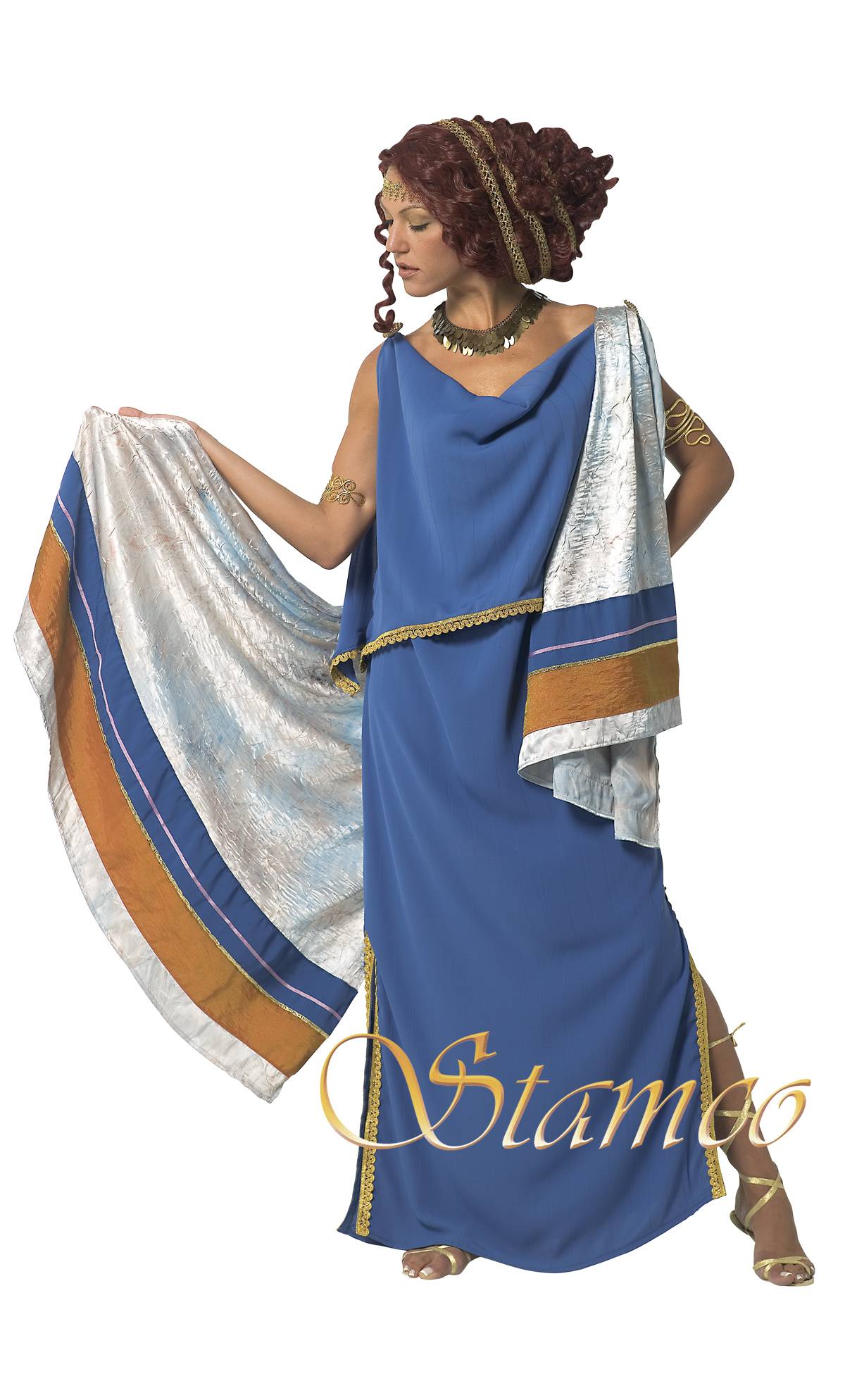 Costume Romaine bleue