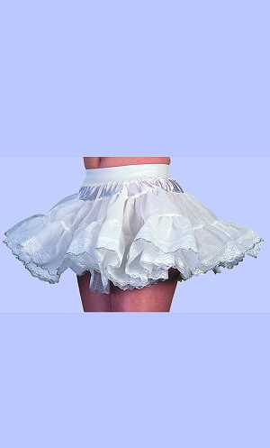 Costume Jupon bord� argent