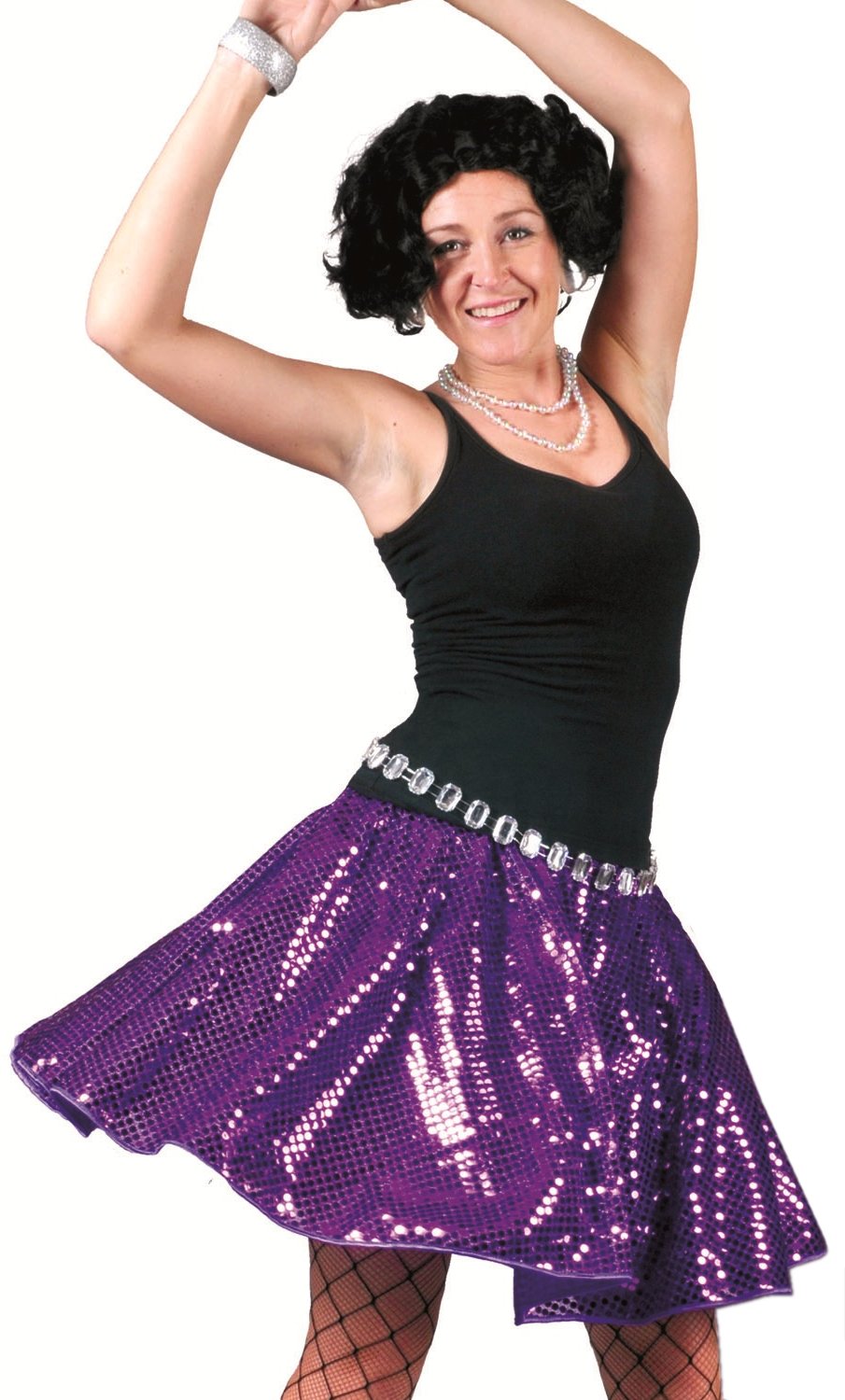 Jupe disco Adulte violette