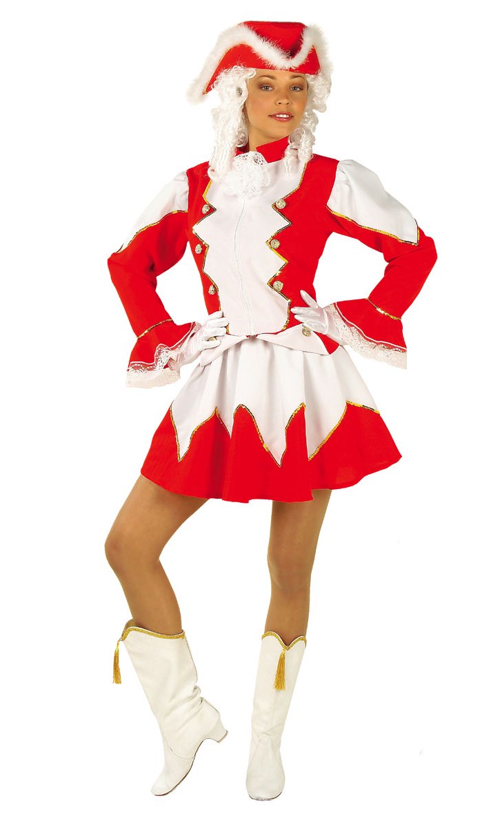 Costume Majorette Rouge F3