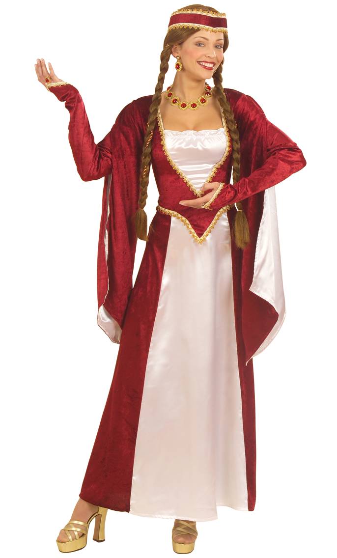 Costume Renaissance Aude bordeaux XL-XXL