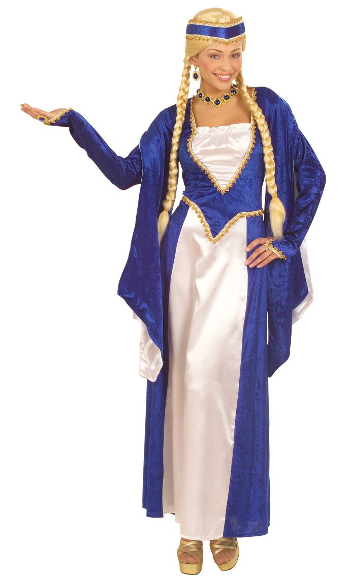 Costume Renaissance Aude bleue - Grandes Tailles XL-XXL -
