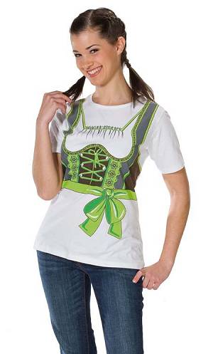 Costume T-shirt Tyrolienne vert