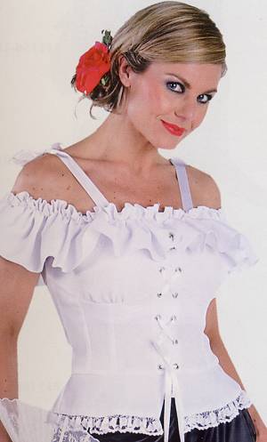 Costume Blouse �poque blanche F4