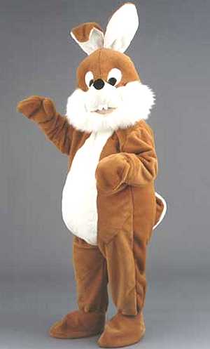 Costume Mascotte Lapin Brun M1