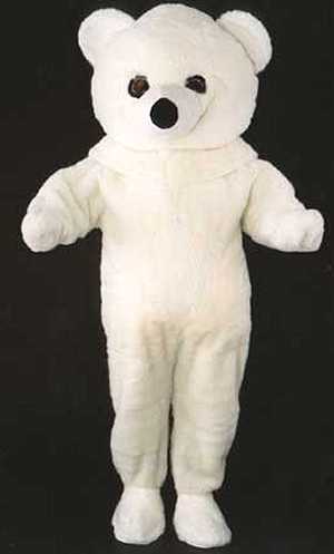 Costume Mascotte Ours Blanc M2
