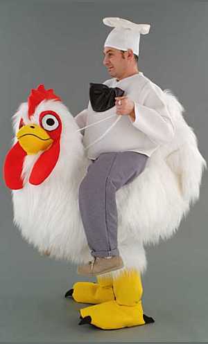 Costume Mascotte Poulet mont�e M2