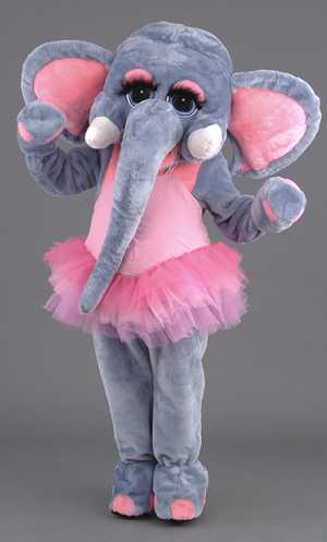 Costume Mascotte El�phant Rose Tutu M3