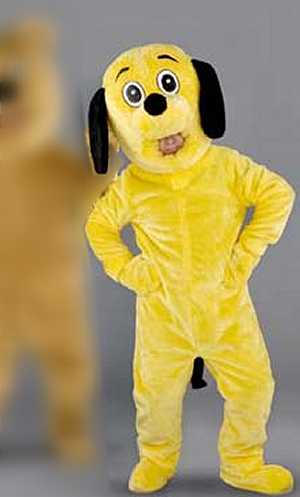 Costume Mascotte Chien Jaune M10