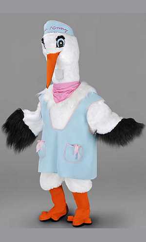 Costume Mascotte Cigogne M2