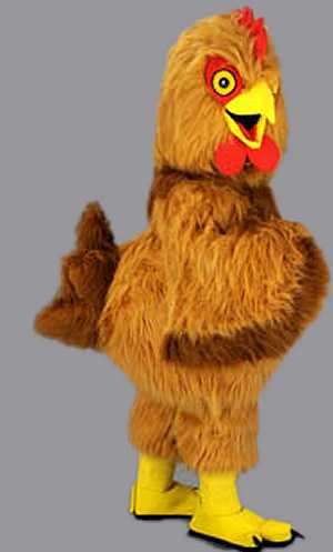 Costume Mascotte Poule Rousse M1