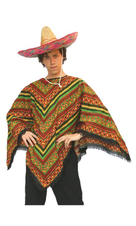 Costume Poncho Mexique